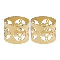 Hilke Collection Servilleteros Y Anillos Para Servilletas<2 Anillos servilleteros Anima Gemella, Latón Color dorado
