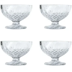 Aida 4 Boles de postre Harvey, set de 4 Transparente Clearance