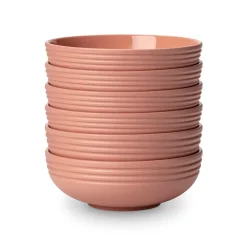 NJRD Boles Para Desayuno<6 Boles Lines Ø16 cm, Rosa