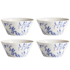 Scandi Living 4 Boles para desayuno Havspil 60 cl, -blanco Azul Outlet