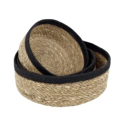 Dixie 3 Cestas para pan Emil, natural-negro BeigeNegro New