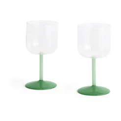 HAY 2 Copas de vino Tint 25 cl, Clear-jade light green-jade dark green Multi Online