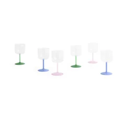 HAY 2 Copas de vino Tint 25 cl, Clear-jade light green-jade dark green Multi Online