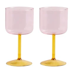 HAY Copas De Vino<2 Copas de vino Tint 25 cl, Rosa-amarillo RosaAmarillo