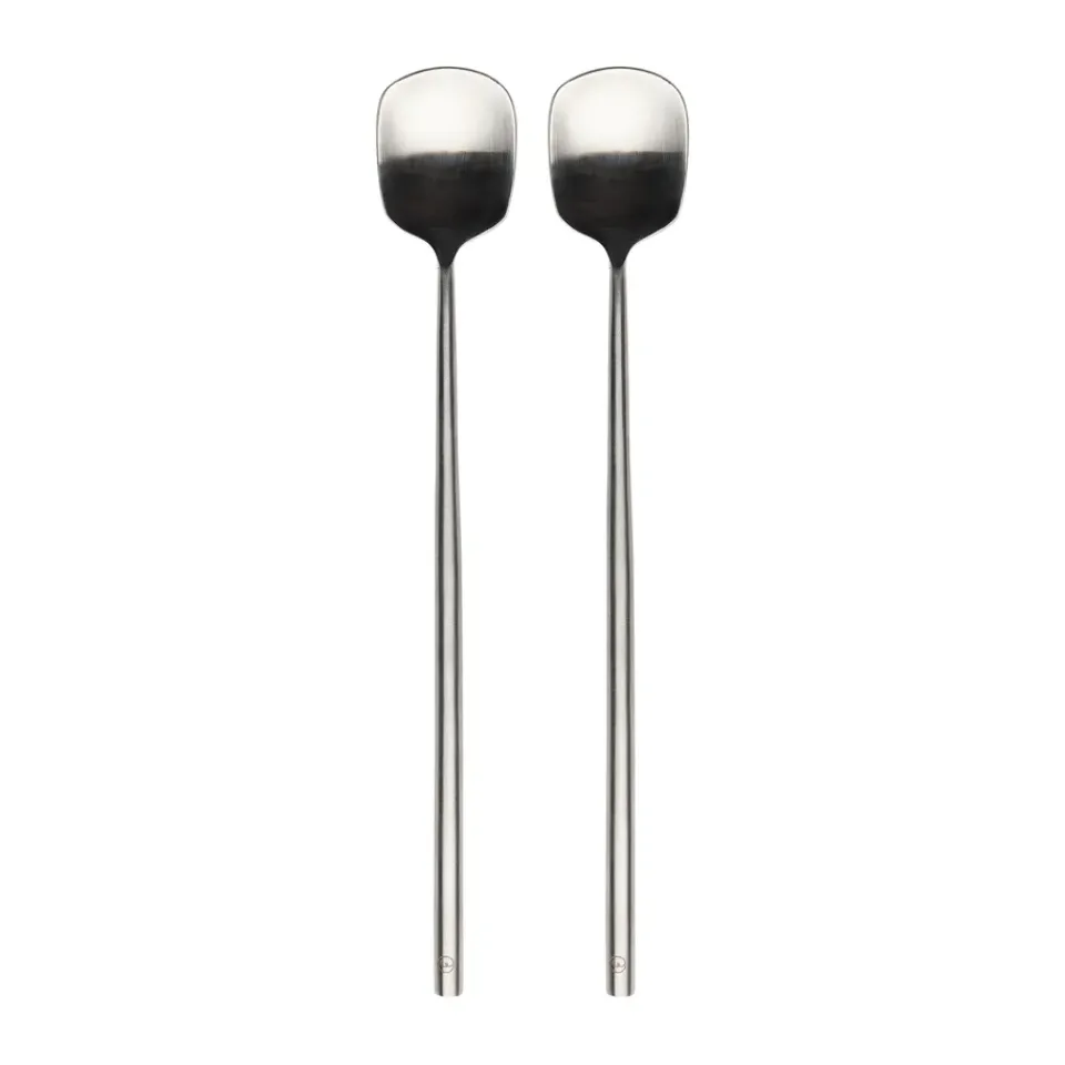 ERNST 2 Cucharas alargadas , Acero inoxidable Plateado Discount