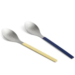 HAY Cubiertos De Servir<2 Cucharas de servir MVS, Dark blue-yellow Multi