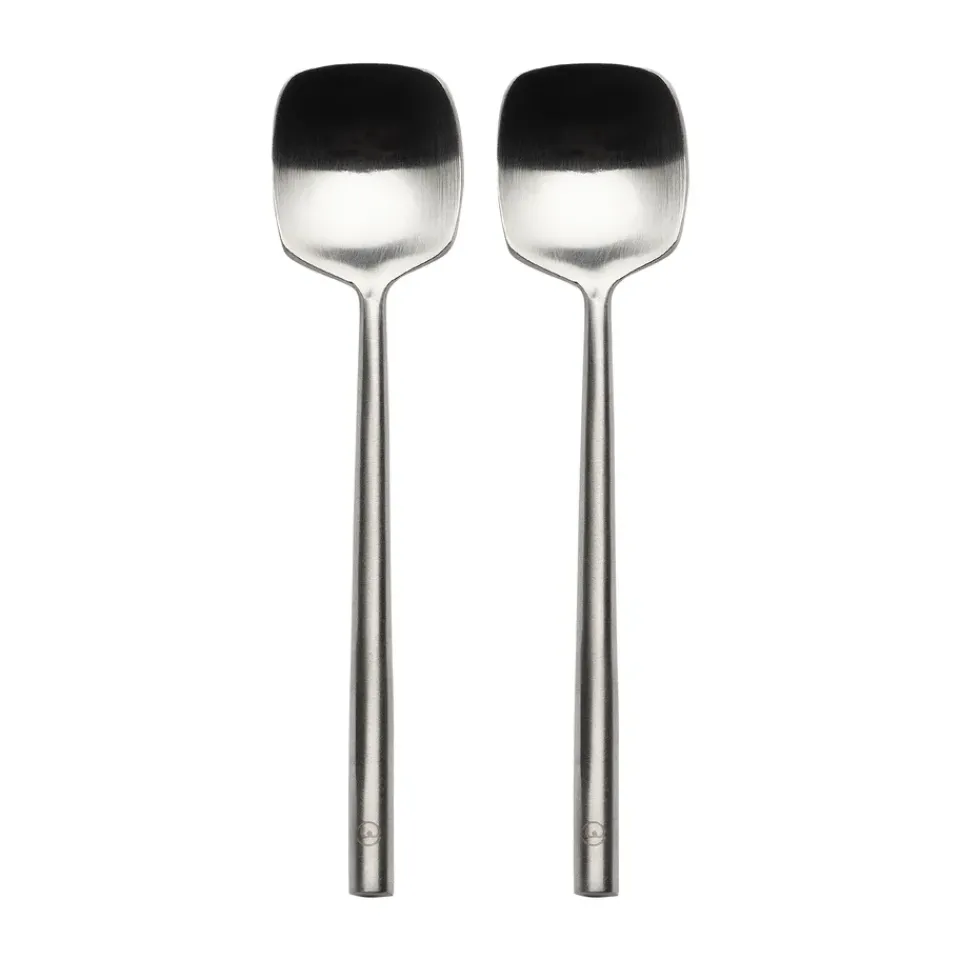 ERNST 2 Cucharillas de té , Acero inoxidable Plateado Hot