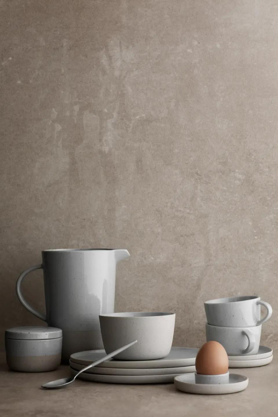 Blomus 2 Hueveras Sablo Ø10 cm, Cloud GrisBeige Hot