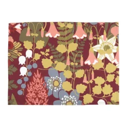 Almedahls 2 Manteles individuales Skogen 34x45 cm, Vino tinto Rojo Hot