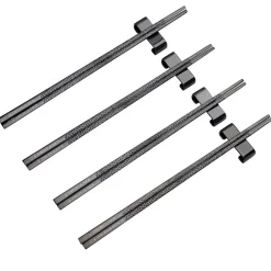 Vargen & Thor 4 Palillos Kito Chopsticks, Negro Outlet