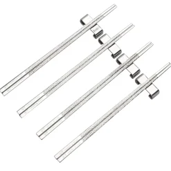 Vargen & Thor 4 Palillos Kito Chopsticks, plata Plateado Sale