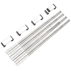Vargen & Thor 4 Palillos Kito Chopsticks, plata Plateado Sale
