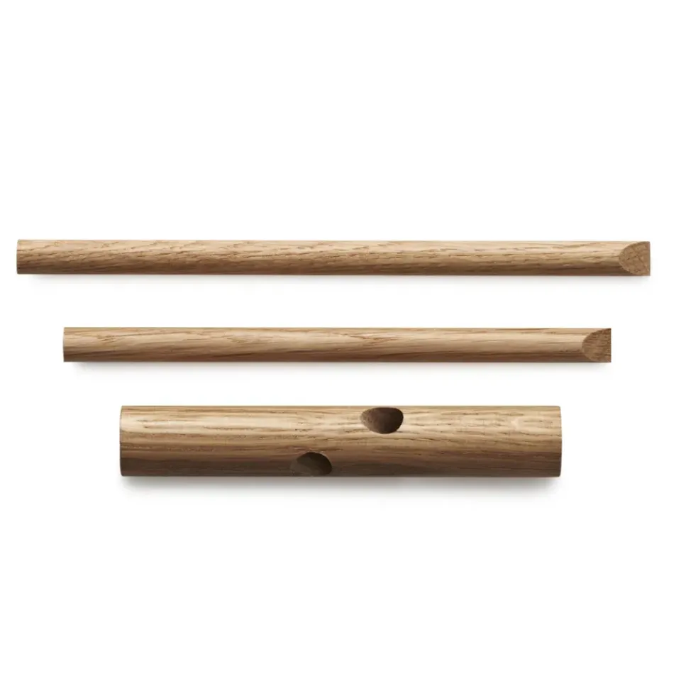Normann Copenhagen 2 percheros Sticks, set de 2, natural Marrón Clearance
