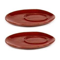 Serax Platos Para Tazas<2 Platillos para taza de café La Mère Ø14,5 cm, Venetian red Rojo