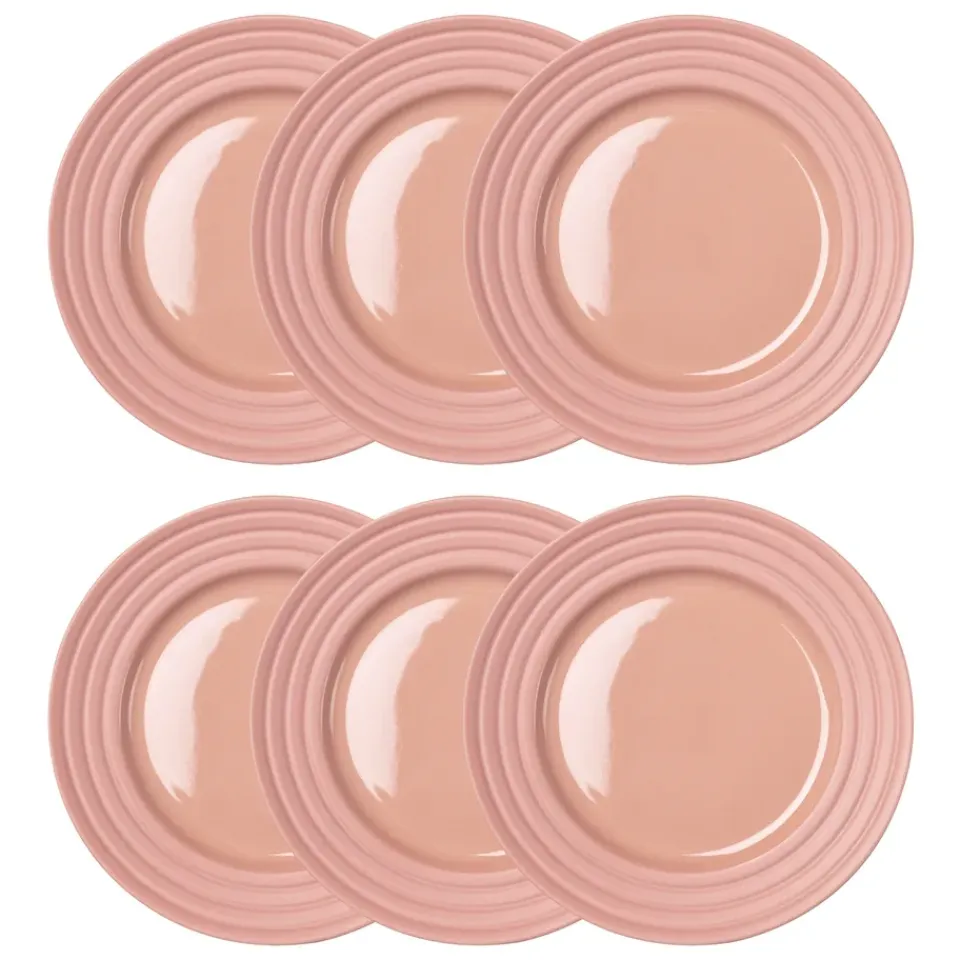 NJRD Platos Pequeños<6 Platos Lines Ø21 cm, Rosa