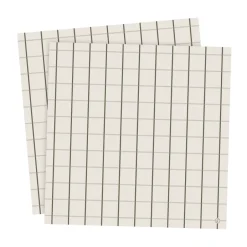 ERNST 20 Servilletas cuadros grandes 33x33 cm, Beige-verde BeigeVerde New