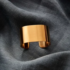 Aida Servilleteros Y Anillos Para Servilletas<4 Servilleteros Raw, Gold Color dorado