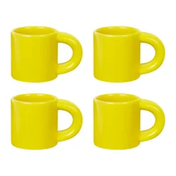 Hem Tazas De Ponche Navideño|Tazas De Espresso<4 Tazas espresso Bronto 10 cl, Yellow Amarillo