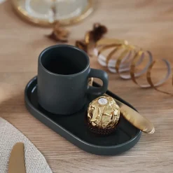 Blomus 2 Tazas espresso y platillos Pilar, Agave green Verde Online