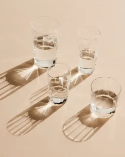 HAY 4 Vasos Angle, Large 13 cm Transparente Online