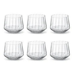 Georg Jensen 6 Vasos bajos Bernadotte 25 cl, Cristalino Transparente Best