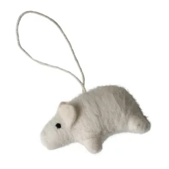 DBKD Adorno colgante Hanging pig, Blanco Discount