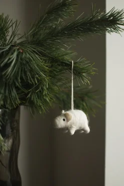 DBKD Adorno colgante Hanging pig, Blanco Discount