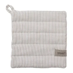 ERNST Agarradera a rayas 23x25 cm, Beige-blanco a rayas BeigeBlanco Discount