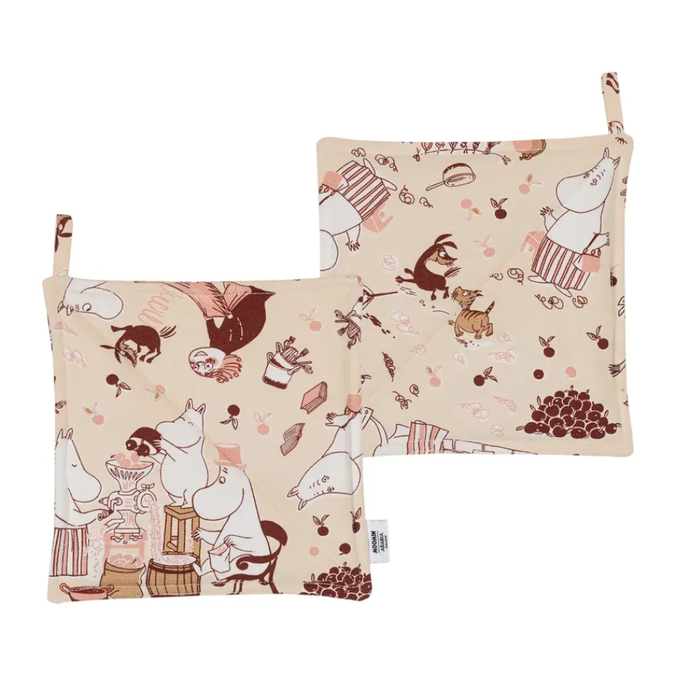 Moomin Arabia Agarraderas Mumin Alegría en casa, pack de 2, 22x22 cm Multi Best