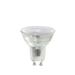 Airam Bombillas<LED fuente de luz con regulación de 3 niveles de atenuación, , con memoria, cuerpo de vidrio, par16 40° gu10, 5w Transparente
