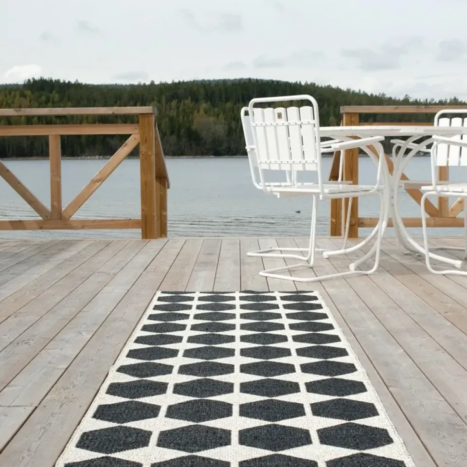 Brita Sweden Alfombra Anna, , 70 x 200 cm Negro Outlet