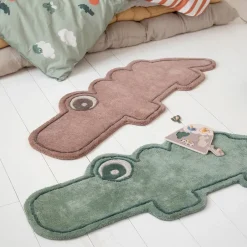 Done by deer Alfombra Croco 46x110 cm, Green Verde Sale