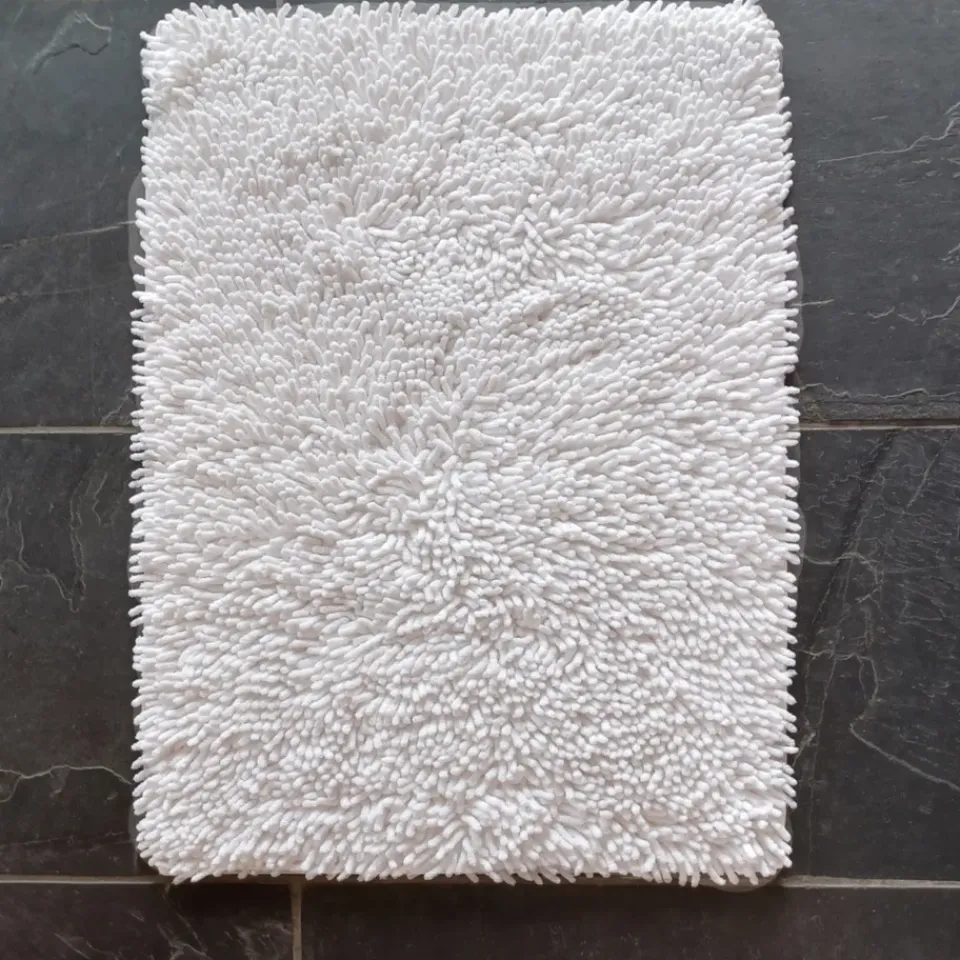 Etol Design Alfombra de baño Rasta, pequeña, Blanco New