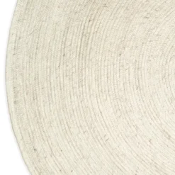 Classic Collection Alfombra de lana Merino redonda Ø160 cm, Blanco Outlet