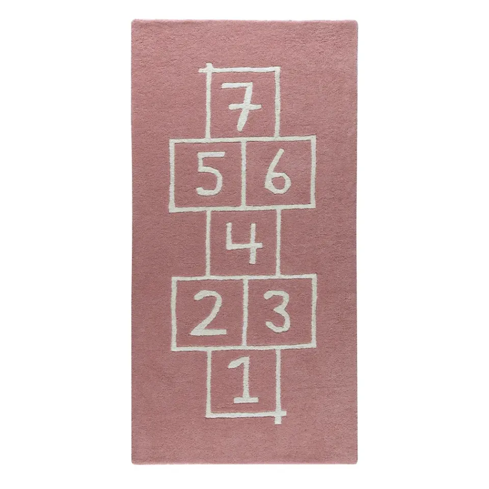 Kateha Alfombra infantil Hopscotch, Rosa Discount