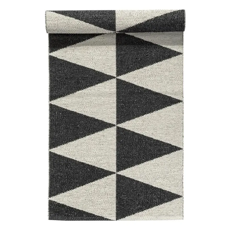 Scandi Living Alfombras De Exterior|Alfombras De Plástico<Alfombra plástico Rime, negro, 70 x 250 cm NegroBlanco