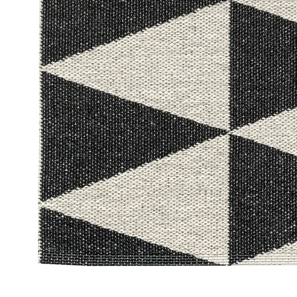 Scandi Living Alfombras De Exterior|Alfombras De Plástico<Alfombra plástico Rime, negro, 70 x 250 cm NegroBlanco