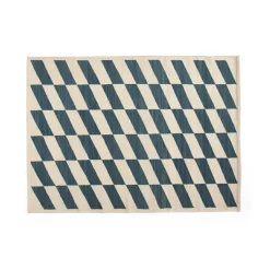 HAY Alfombra Shift Kelim 140x200 cm, Blue Azul Clearance
