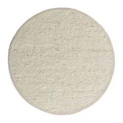 Tisca Alfombra Sierrafil redonda , natural nº 11, Ø200 cm Blanco New