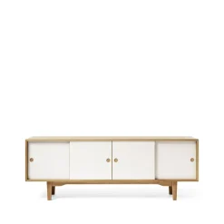 Zweed Aparador Moodi 180, /roble, cuerpo de roble Blanco Hot