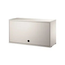 String Armario con puerta abatible , , 78x30 cm Beige