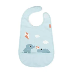 Done by deer Babero con velcro Playground, Blue Azul Discount