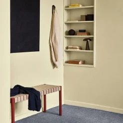 &Tradition Banco Betty TK4, Black, asiento de banda de lino trenzada natural Negro Outlet
