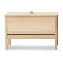 Form & Refine Banco con almacenamiento A Line 68 cm, Roble aceitado blanco Beige Sale