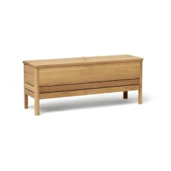 Form & Refine Banco con almacenamiento A Line 111 cm, Roble Marrón Clearance