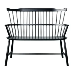 FDB Møbler Banco J52D, Beech black painted Negro Hot