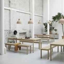 Muuto Bancos<Banco Linear, roble, 170 cm Beige