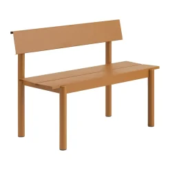 Muuto Banco Linear Steel con respaldo, Naranja quemado, 110×34 cm Verde Sale