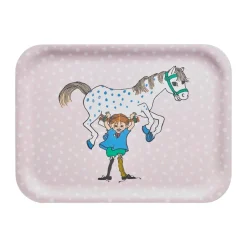 Muurla Bandejas<Bandeja Pippi 20x27 cm, Pippi y el Caballo Rosa