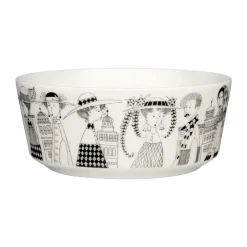 Arabia Bol Emilia Ø15,5 cm, Negro-blanco NegroBlanco Discount